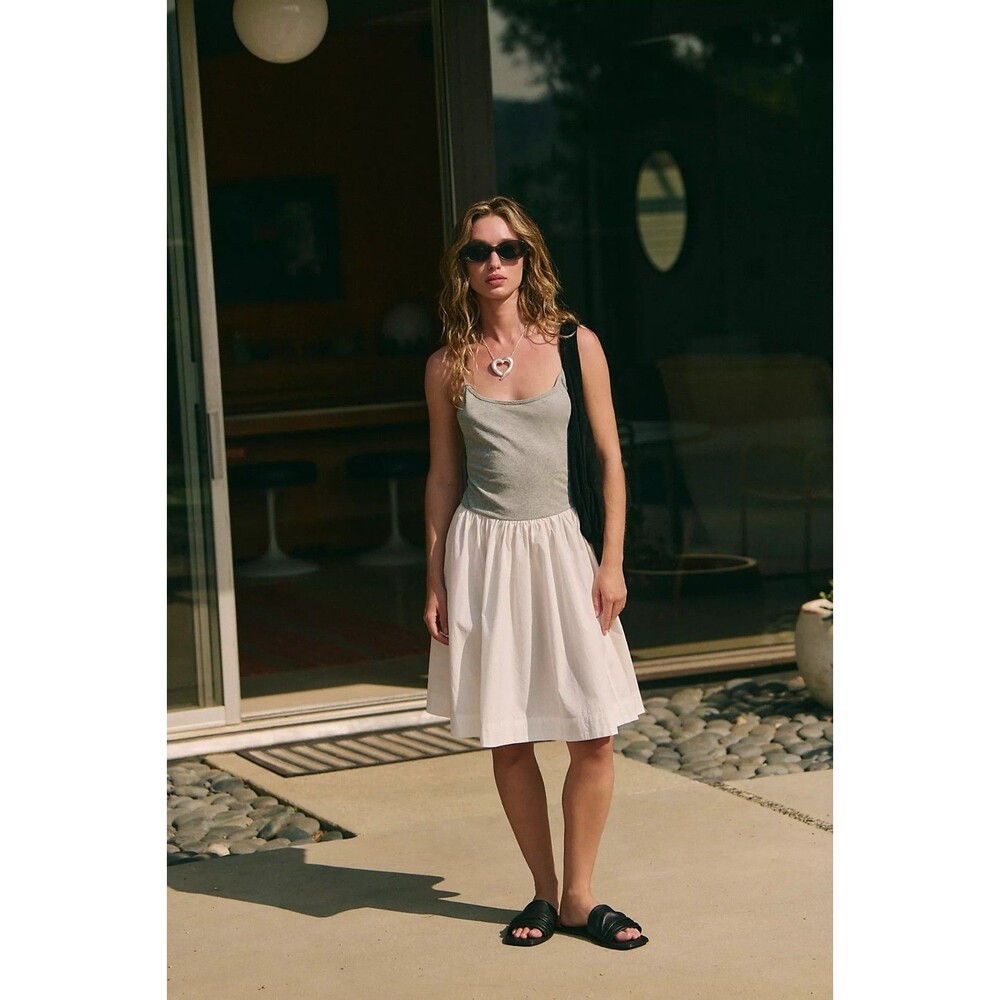 Free People Free-Est Sweet Life Midi Dress A-line Sleeveless Cotton S 285222